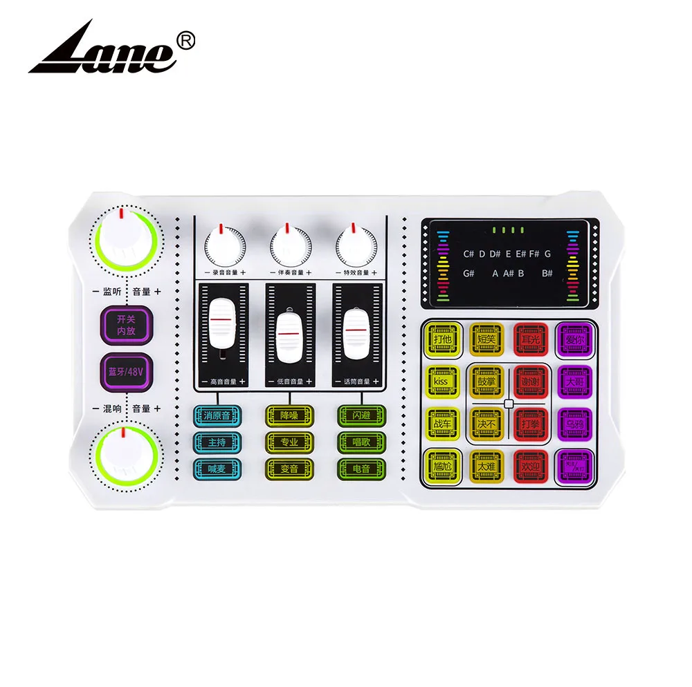 Портативная звуковая карта Lane X10 Usb-модуль для звукозаписи популярный