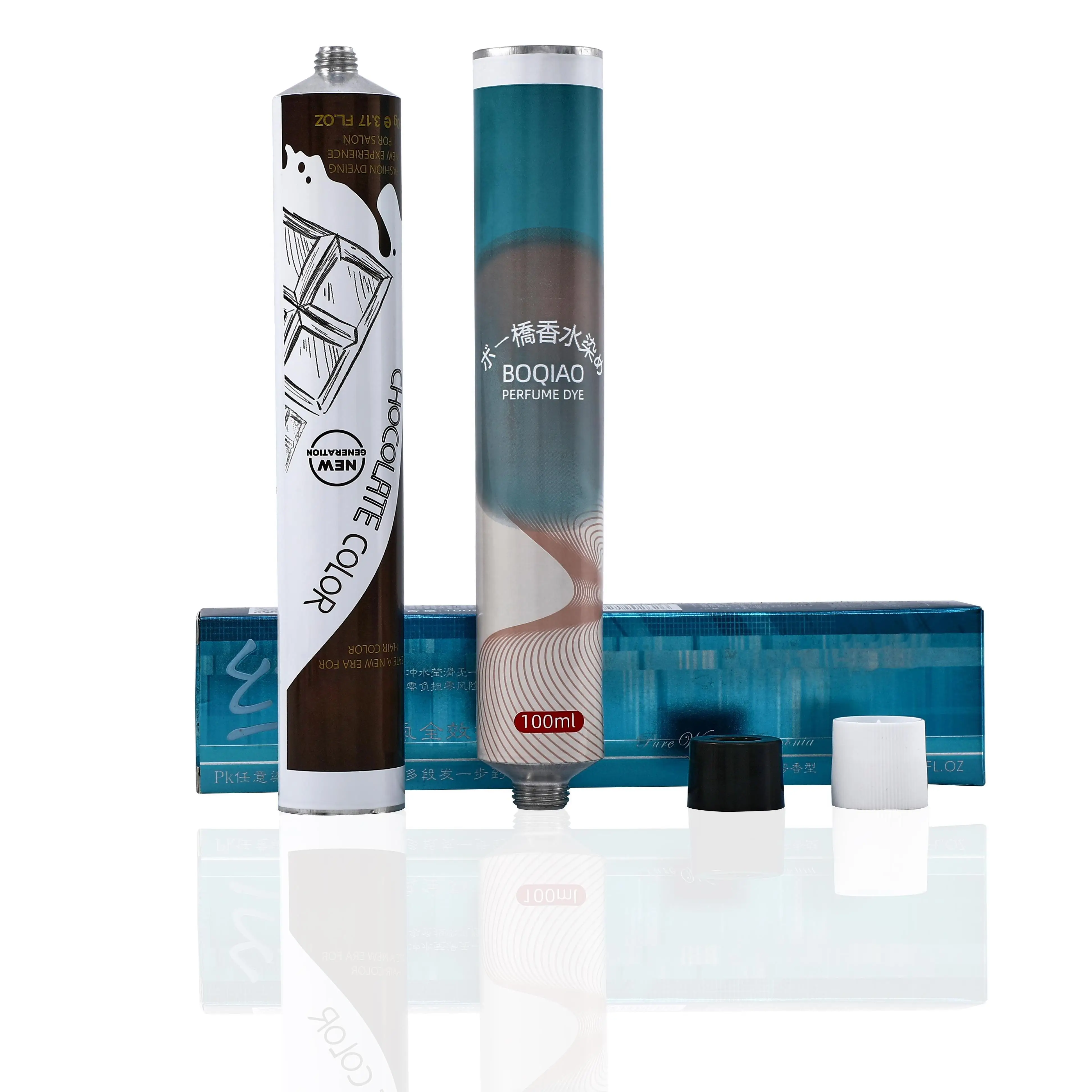 Custom Metal Packaging Factory 30ml 100ml Cosmetics Collapsible Aluminum Tubes Hand Cream 150ml Tube 200ml