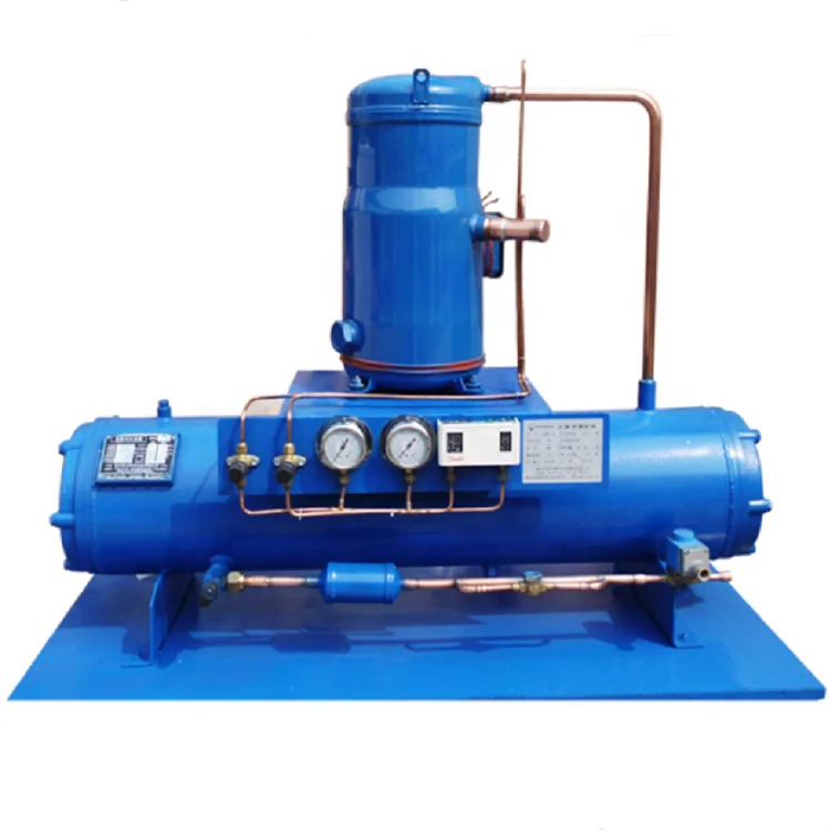 Whole Sale Factory Italy Frascold Compressor Water Cooled Condenser Condensing Unit price