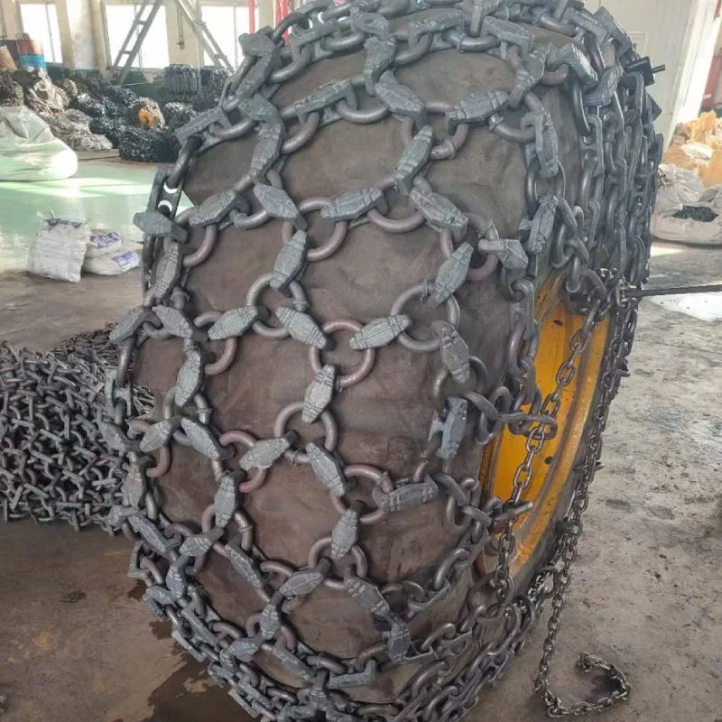 Steel Farm Tractor Tire Protection Chain Snow Chain Wheel Loader Tire Protection Chain