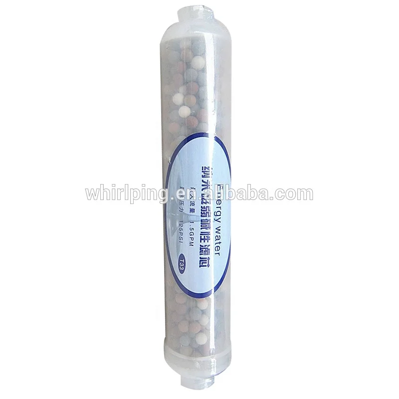 8 inch inline T33 mineral alkaline water filter encapsulated cartridge t33 filter cartridge