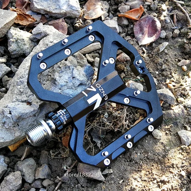 ENZO Flat Foot Super light Bicycle Pedal Aluminum Alloy Sealed 3 Bearing Anti-slip MTB Mountain Bike Pedals Cycle Parts