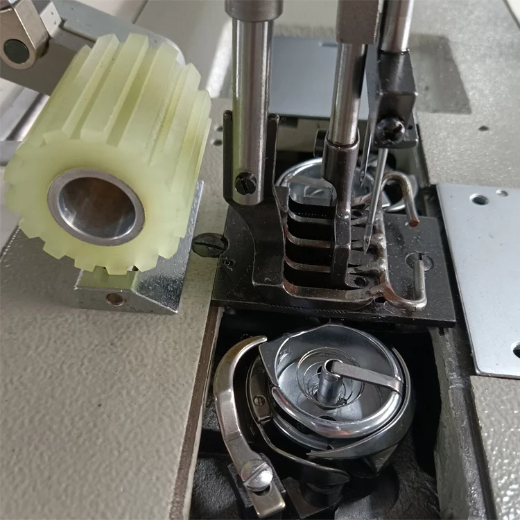 4420 Double/Single Needle Lockstitch Compound Feed Heavy Duty Walking foot Lockstitch Industrial Flat bed Sewing Machine