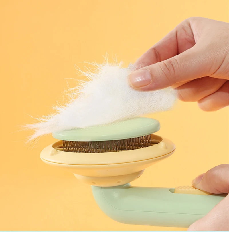 Factory Wholesale High Quality  Massage Pin Self Cleaning Pumpkin Pet Cat Dog Brush Comb