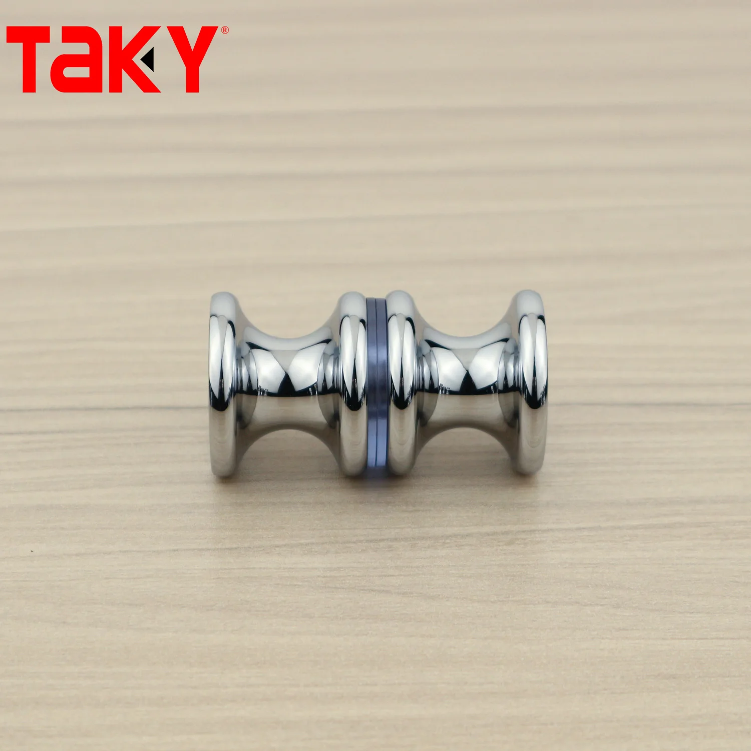 High quality Glass Shower Flush Round Door Knob Double Sided Bathroom Shower Door Handle