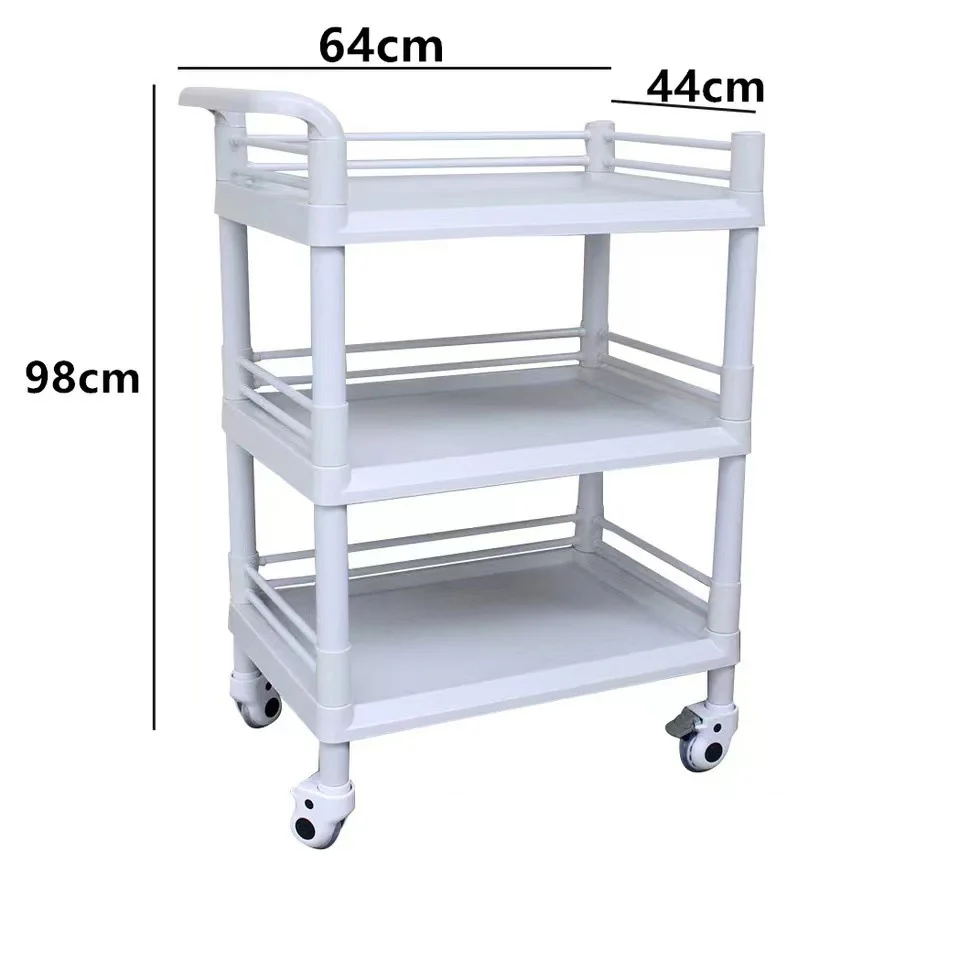 China supplied Abs Medical Utility Dressing Surgical Trolley Hospital Medicine Nursing Cart