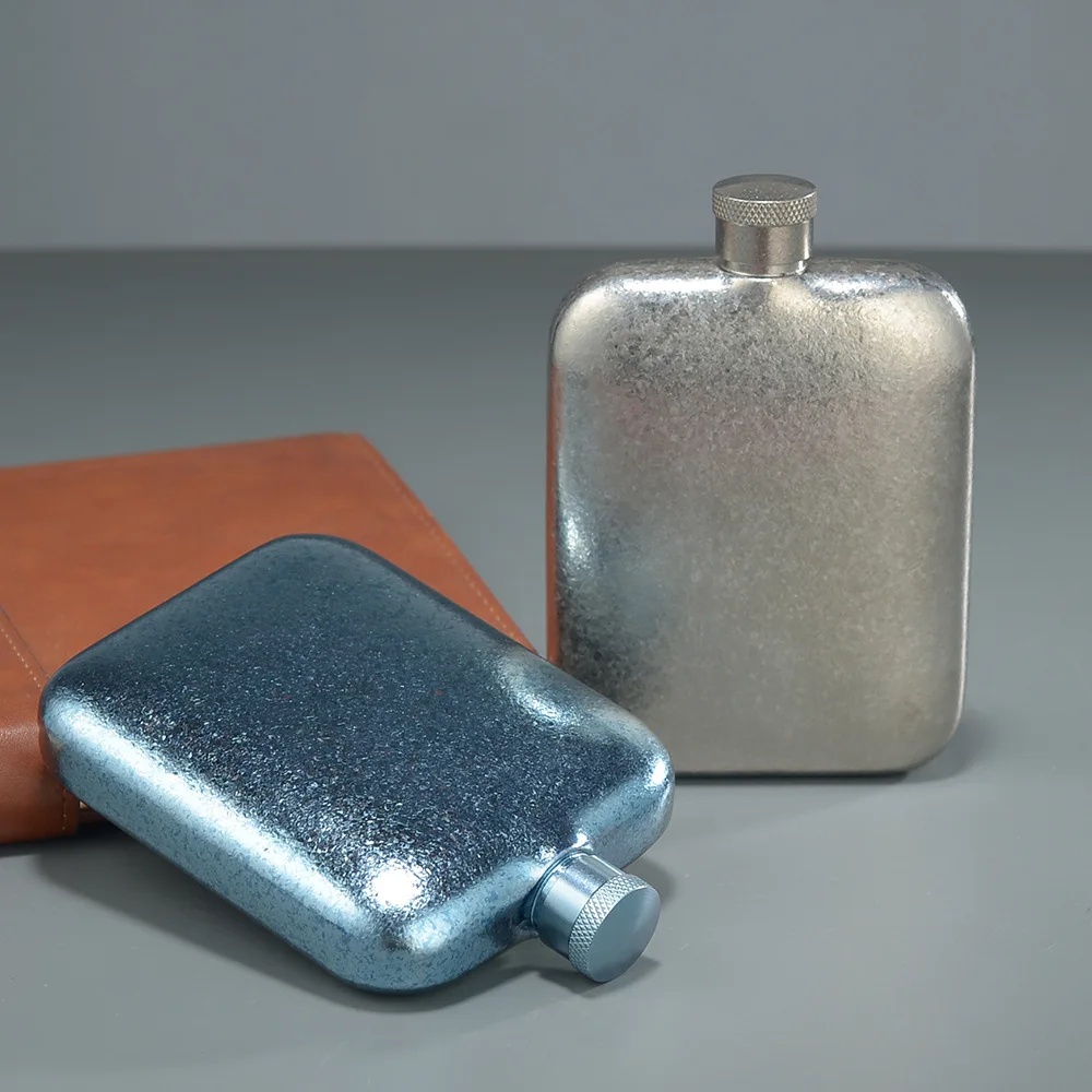 IMOGY 240ml Titanium Wine Flask Business Gift Flasks Premium Metal Pure Titanium Wine Pot for Drinking