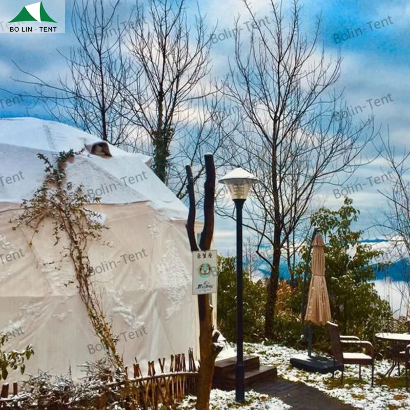 Hot Sale Transparent Pvc Cover Glamping Safari Tents Dome House For Sales Domo Geodesico Geodome