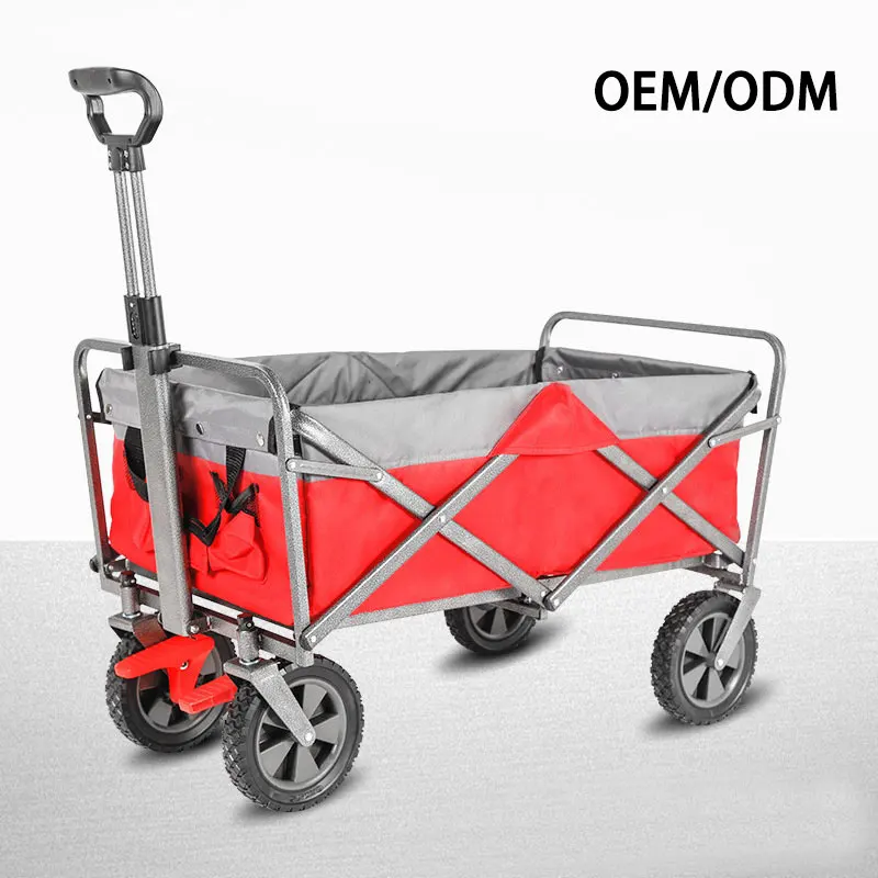 foldable station wagon with minimal folding design,suitable for camping, shopping, and sports as a multifunctional grocery truck