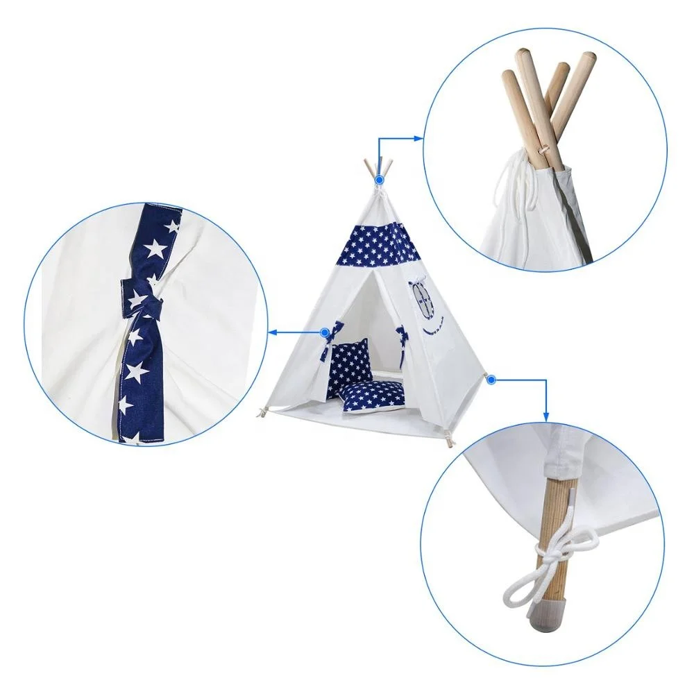 OEM Teepee tent for kids wholesale teepee tent dropshipping wood frame teepee house