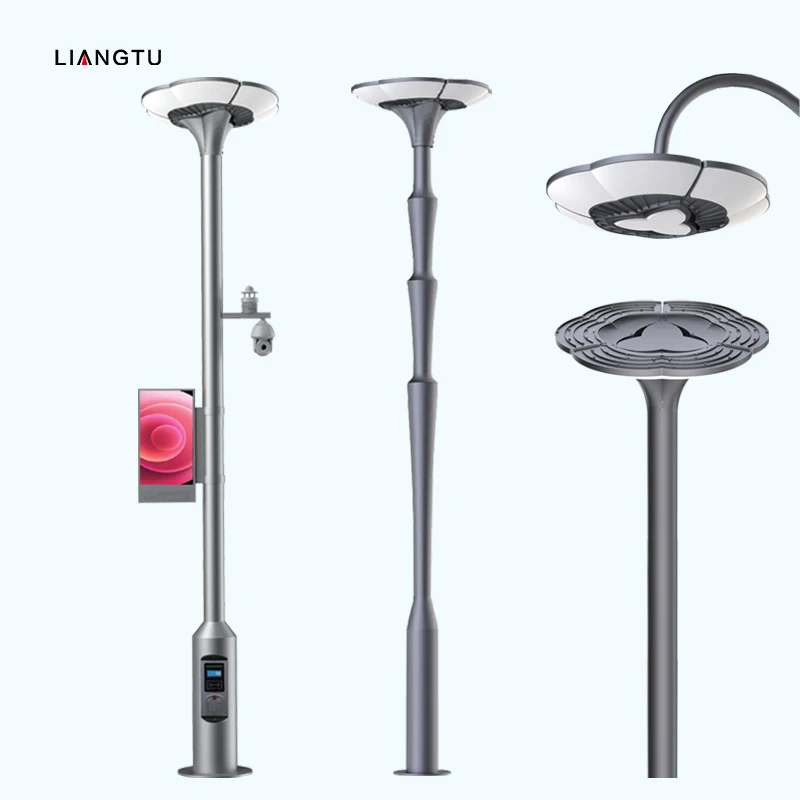 Смарт-светодиодный уличный фонарь с Wi-Fi 5 г зарядным устройством