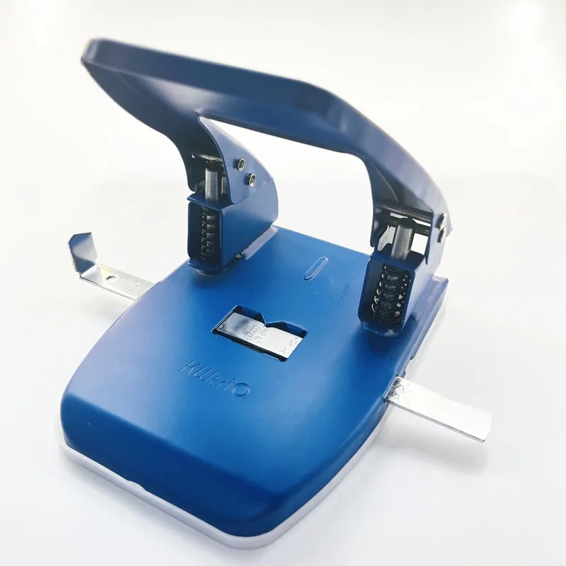 Handheld Heavy Duty Two Hole Punch Reduced Effort Double Hole Punching Squeeze Manual 30 Sheet Handle Puncher for Office