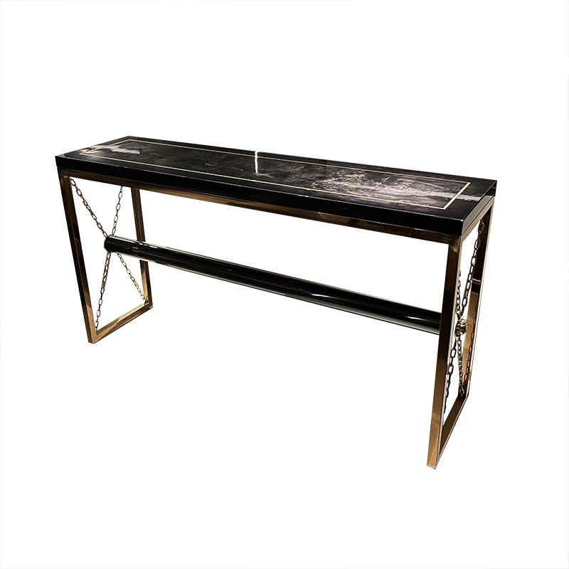 MO LAN Italian light luxury porch table sofa back a few luxury decorative table against the wall porch table