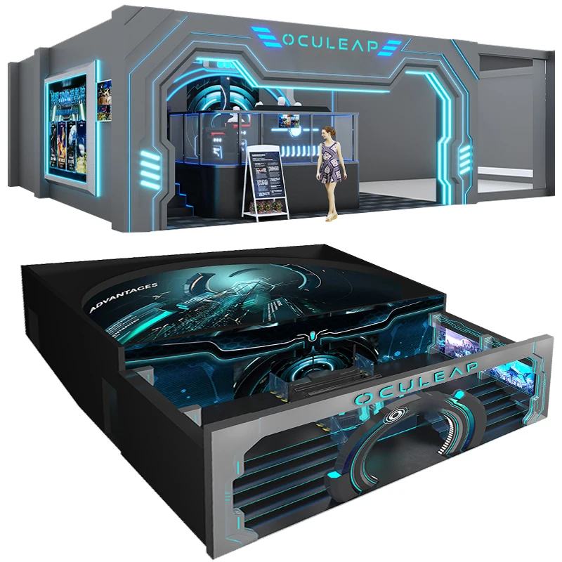 Oculeap Naked eye 3D Cinema vr/ar/mr equipment 5D 7D 9D 12D Customized Virtual Reality VR Cinema New Technology Flying Cinema