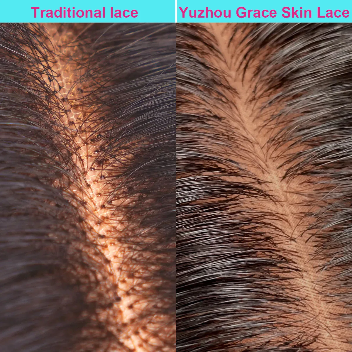 New Design Block R & B Replacement Wigs Magic Lace Wig Natural Black With Optional 13x6 Replaceable Lace Closure Block Wig