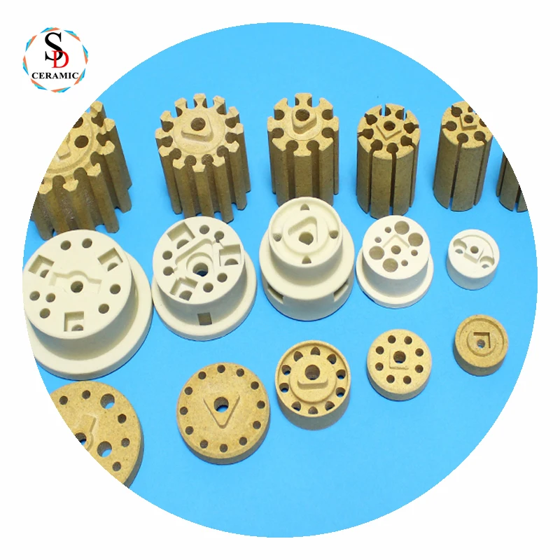 Нагревательные детали для огнеупорной машины кордиеритовый керамический катушечный нагреватель