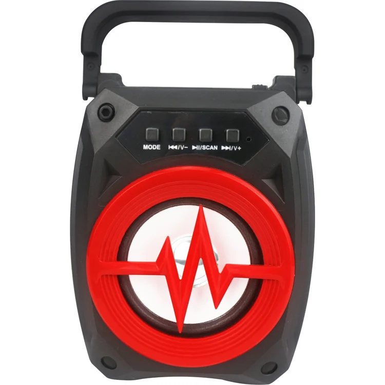 Usb/Tf/Fm/Bt Creativity 3 Inch Black Intelligent Portable Wireless Speaker,Portable Multi-functional Speaker System