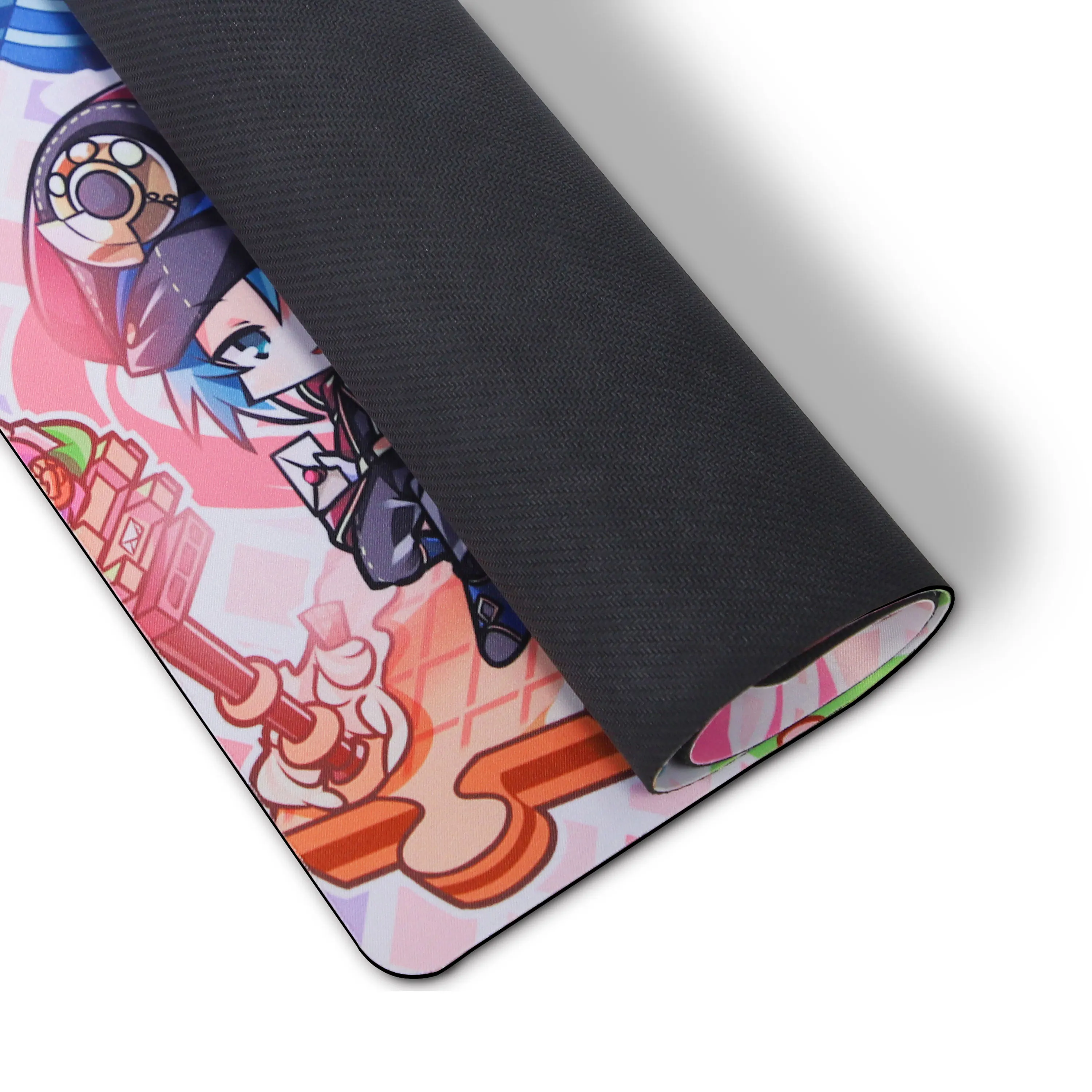 Customis Waterproof Mouse Pad Sublimation Playmat Black 14x24 Neoprene Gaming Table Mat mouse pad black large