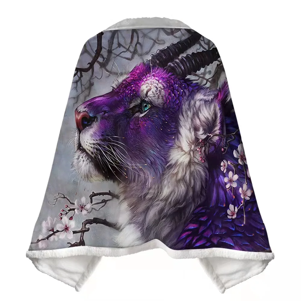 ODM OEM Heated Transfer Pattern Printed Sofa  Blanket Throw Bed Wholesale Cheap Custom Printed Flannel Blanket