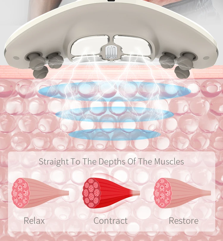 2024  New Fat Burning Abdominal Electric Rechargeable Belly  Machine Slimming Vibration Portable Belt Women Weight Loss Machine