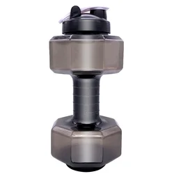 GXP Half Gallon Water Bottle Dumbbell Water Bottle Travel Plastic OPP Bag for Gym and Sports Hiking Adults Bpa Free 64oz 20pcs