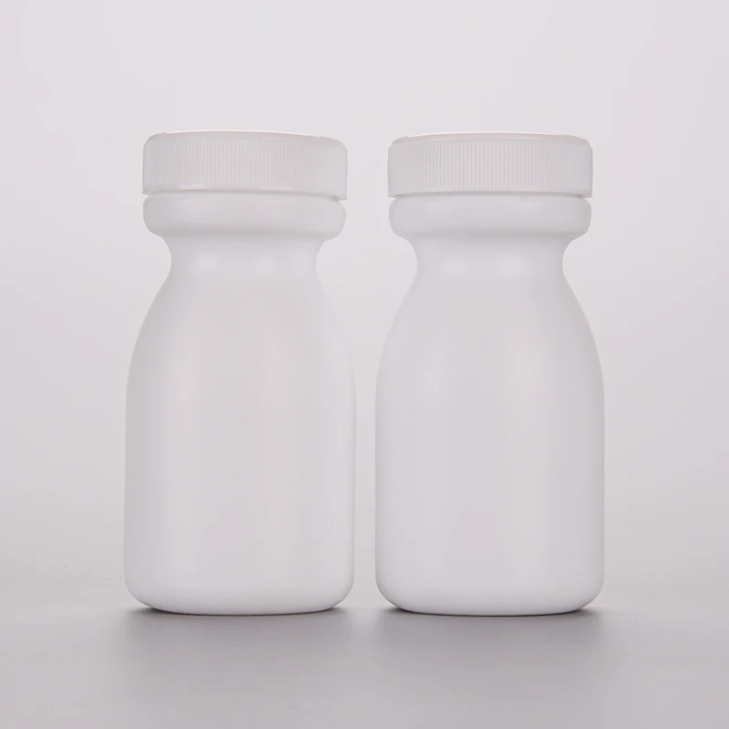 White Medical Pill Plastic Bottle 100Ml Medicine Plastic Bottle