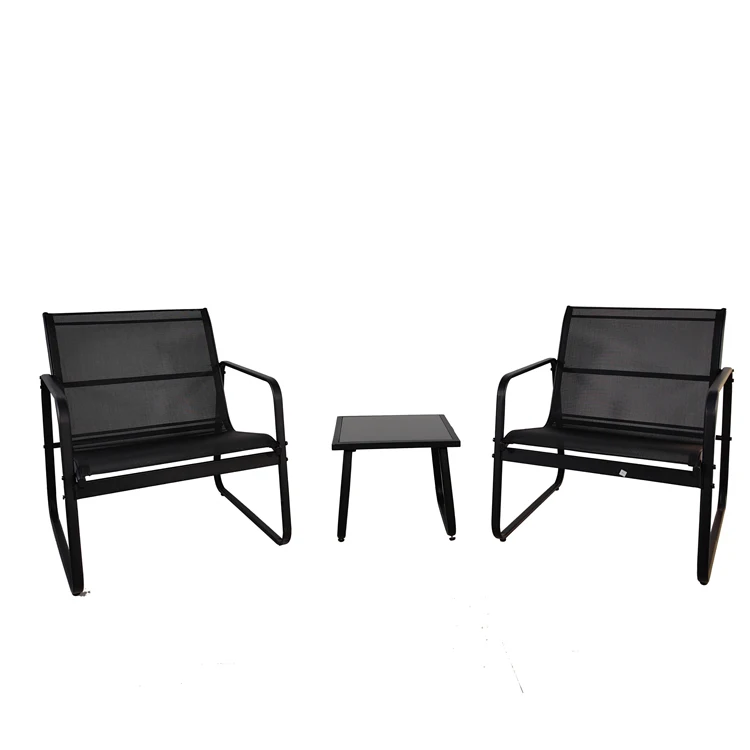 3 Pieces Modern Outdoor Patio Porch Furniture Conversation Sets Lawn Home Garden Backyard Balcony Table chair