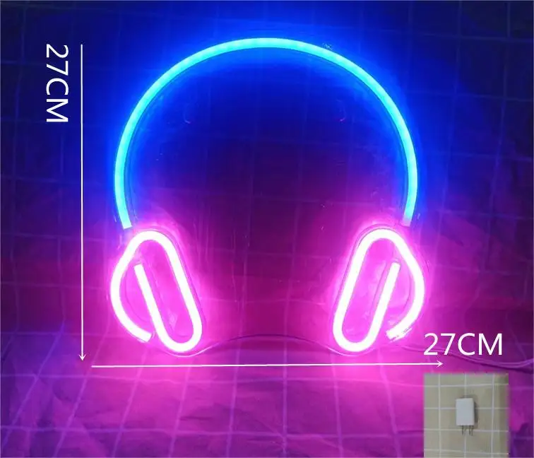 Game Controller Neon Sign LED Gamepad Neon Light PS4 AOXO Playstation Neon Sign for Kids Room Bar Club Art Decor