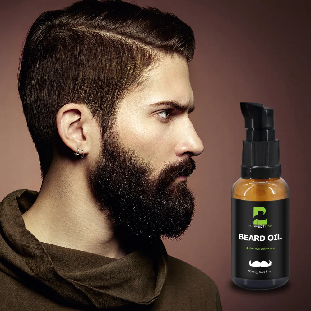 Private Label 30ml Men Beard Care Oil Nourishing Repairing Smoothing Organic Beard Growth oil for Men