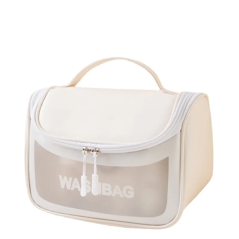 Wholesale Portable Waterproof Pvc Travel Hanging Toiletry Wash Bag Storage Makeup Cosmetic Bag With Hook