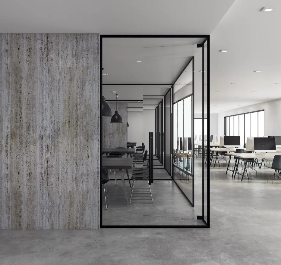 customization modern design partition wall glass panel divider