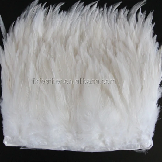Отбеленный материал петушиного хвоста для обрезки платья