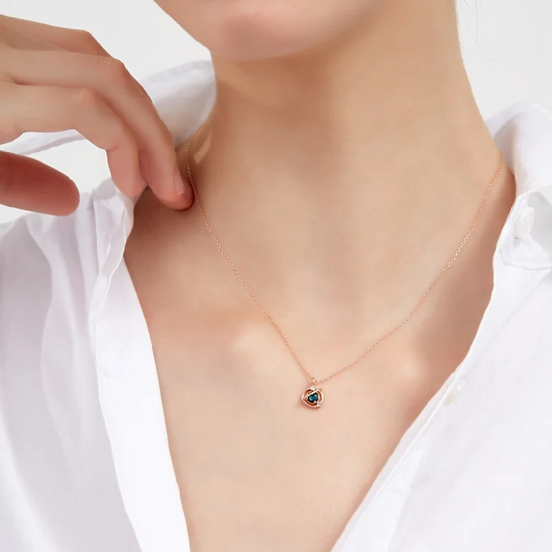 INS Styles Stainless Steel Trendy Geometry Galaxy Nebula Planet Pendant Space Universe Necklaces Women 2021 New