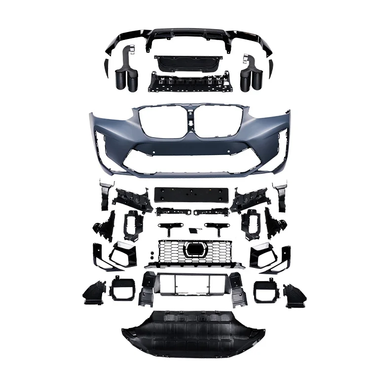 Wholesale Auto Spare Parts Car Bumper With Grille Rear Diffuser F98 X4M Style Bodykit For BMW X4 G02