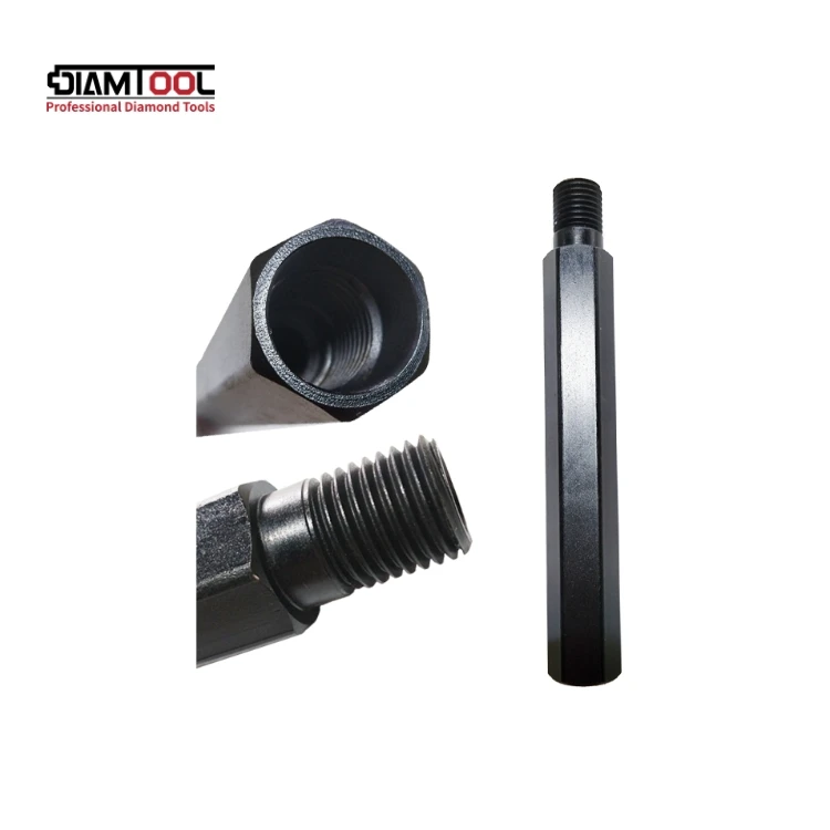 High Quality 250mm Diamond Core Bit Extension Drill Rods Quality Tool Parts for Power Tools OEM Customized Support