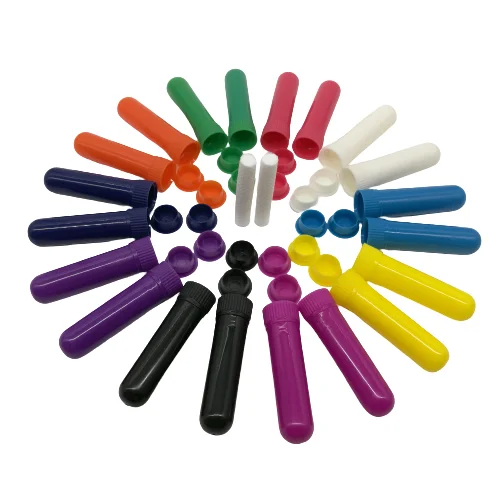 Factory Price Plastic Blank Nasal Inhaler sticks Essential Oil inhaler tube bottle with high quality wicks