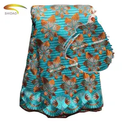 2022 Wholesale Selling African Swiss Voile Lace Fabric With Rhinestones Nigeria Embroidery Flower Lace Fabric