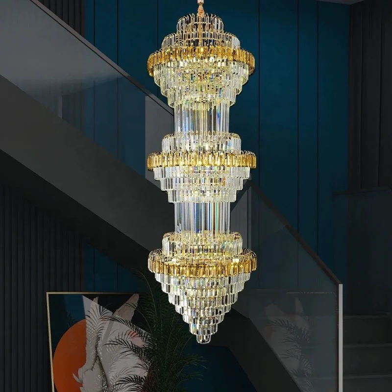 Special Designer Hollow Many Color Modern Style for Living Room Large Hotel Big villa Crystal Chandelier Lighting Crystal Lights