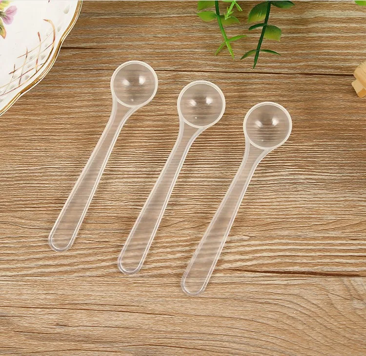 High quality Customized Food Grade1g salt control spoon powder spoon plastic PP dosage 2 ml scoop