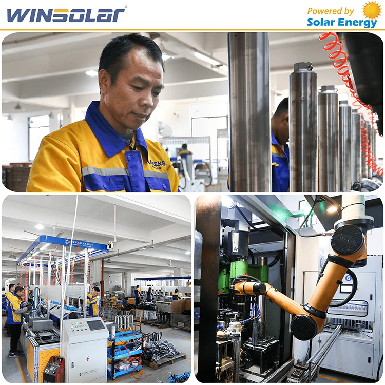 WINSOLAR высокоскоростной скважинный двигатель погружной Dc Ac солнечный насос для глубокой скважины