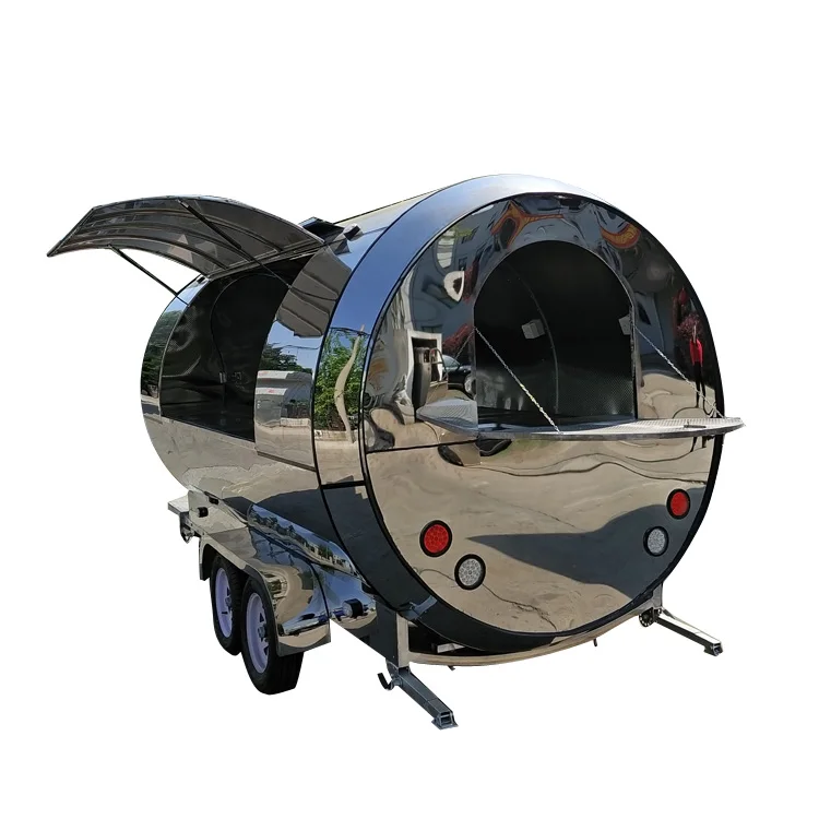 Fast Delivery Mobile Cheap Push gelato ice cream car snacks food cart kiosk catering cheap food trailer freezer