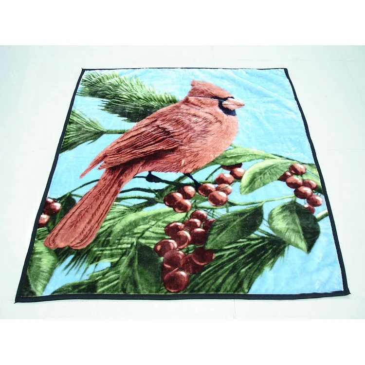 
Stock Wholesale 3d Animal Patterns Winter Warm Animal Printed Mink Blanket 