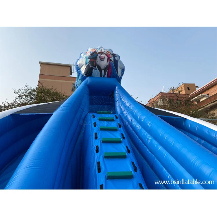 Plastic Inflatable Snowman Slide, Frozen Inflatable N Slip Slide for Children
