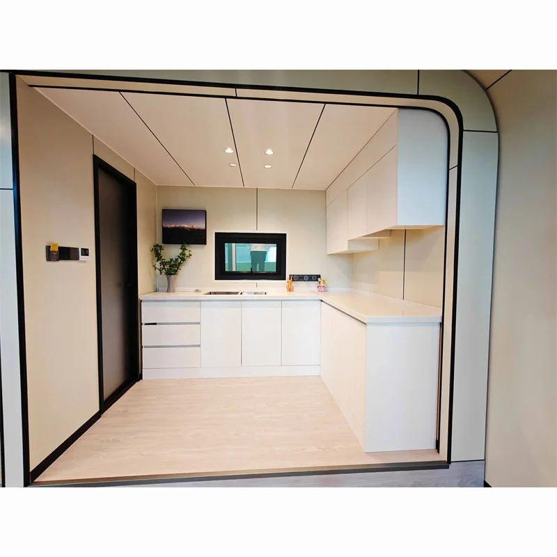 Aluminum frame glass prefabricated house container house, with customized colored mobile house