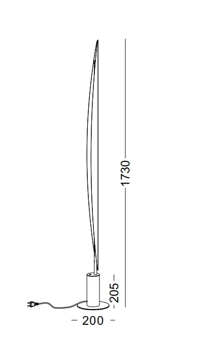 modern style 18W aluminum steel standing lights led floor lamp