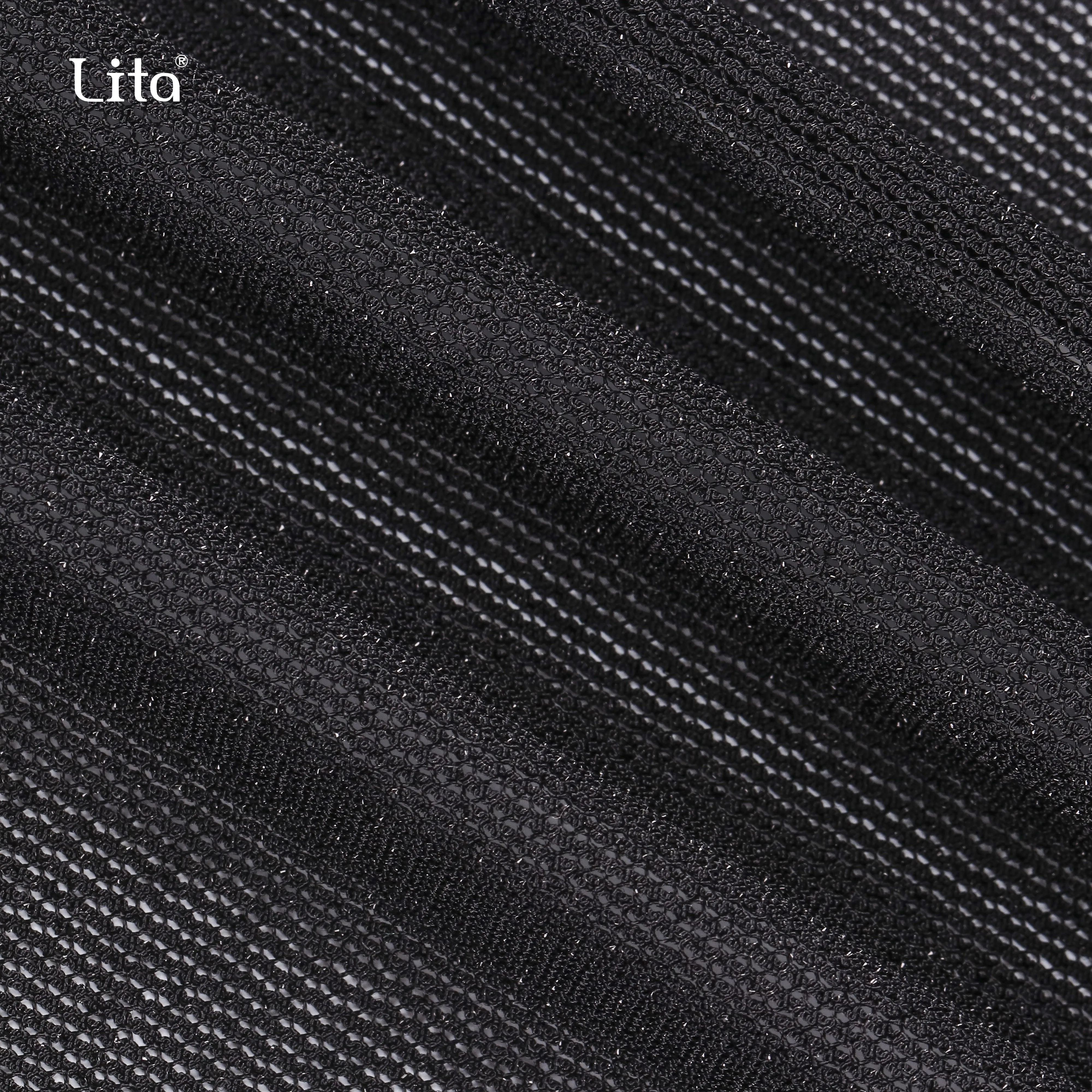 Новое поступление 2021, оптовая продажа, металлическая сетчатая ткань, блестящая ткань, нейлон, эластан, модная облегающая юбка