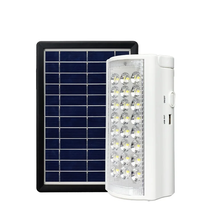 Hot sale 24 SMD Camping Charging Lantern with power bank function Portable Solar System Emergency Led Lamp Rechargeable Light