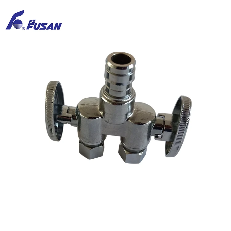 Kitchen quick connect angle stop valve hot sale brass