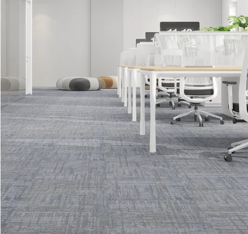 Luxury 50*50 Square PVC Floor Carpet Tiles Modern Premium Polyester Area Rugs & Sets for Home Hotel Office & Prayer Use