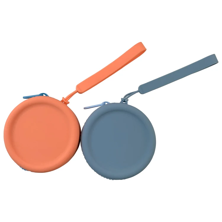 Custom Small Coin Purse Round Zipper Coin Purse Women Mini Coin Purse with strap